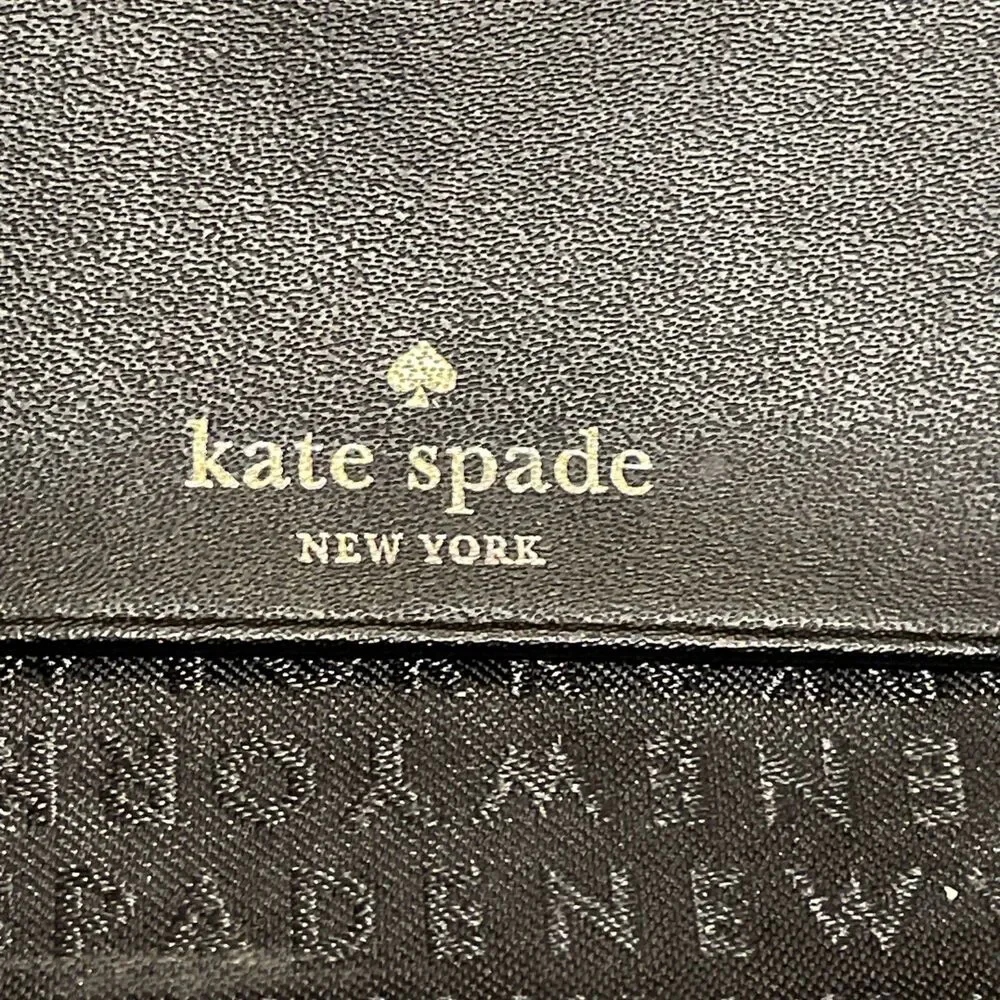 Kate Spade Darla Montford Park Black Leather Bow Key Ring Wallet - Picture 4 of 13